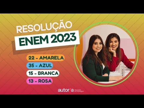 Thumbnail da aula: Enem 2023 - Autoria Linguagem - Questão 22 | Linguagens, prova amarela