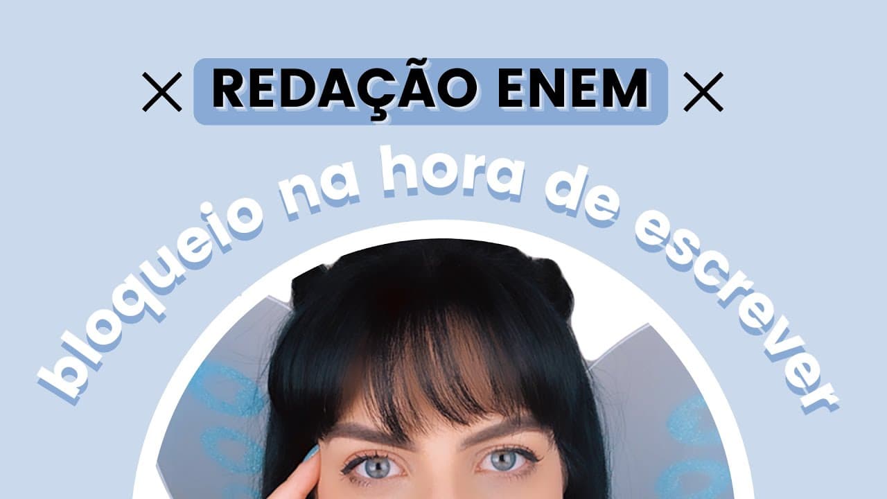 Thumbnail: Não consigo escrever redação, e agora?