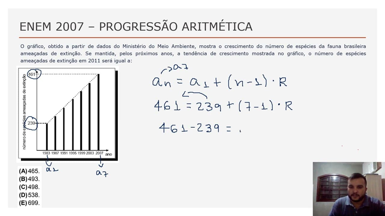 Thumbnail: ENEM 2007  - PROGRESSÃO ARITMÉTICA #1
