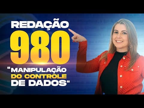 Thumbnail da aula: ANÁLISE DA REDAÇÃO 980 NO ENEM EM 2018.