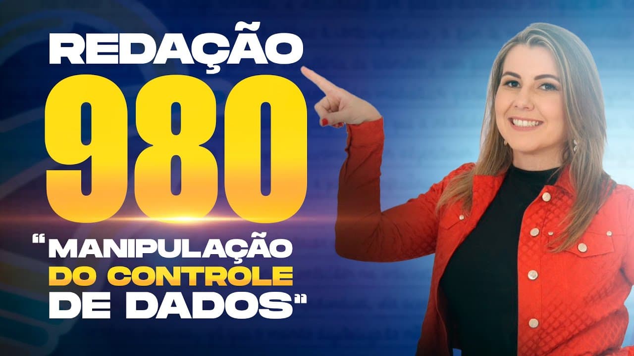 Thumbnail: ANÁLISE DA REDAÇÃO 980 NO ENEM EM 2018.