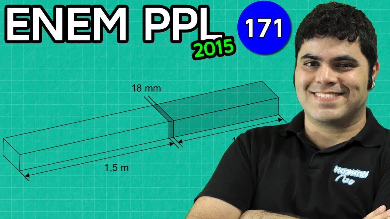Thumbnail: ENEM PPL 2015 Matemática #36 - Unidades de Medida de Comprimento (com pegadinha)
