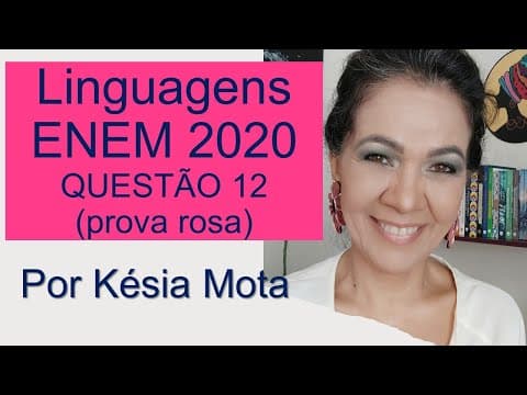 Thumbnail da aula: Questão 12 DO ENEM 2020 (prova rosa)