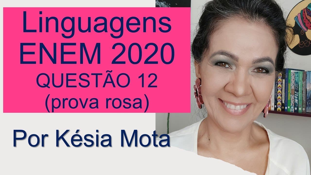 Thumbnail: Questão 12 DO ENEM 2020 (prova rosa)
