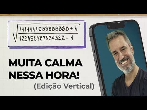 Thumbnail da aula: UMA SIMPLIFICAÇÃO DE RADICAIS de outro planeta! 👽 [Vertical]