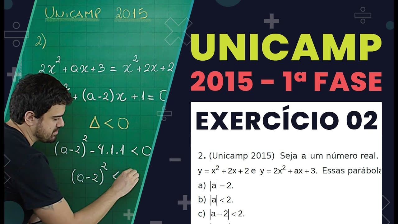 Thumbnail: EXERCÍCIO RESOLVIDO | UNICAMP 2015 - Exercício 2