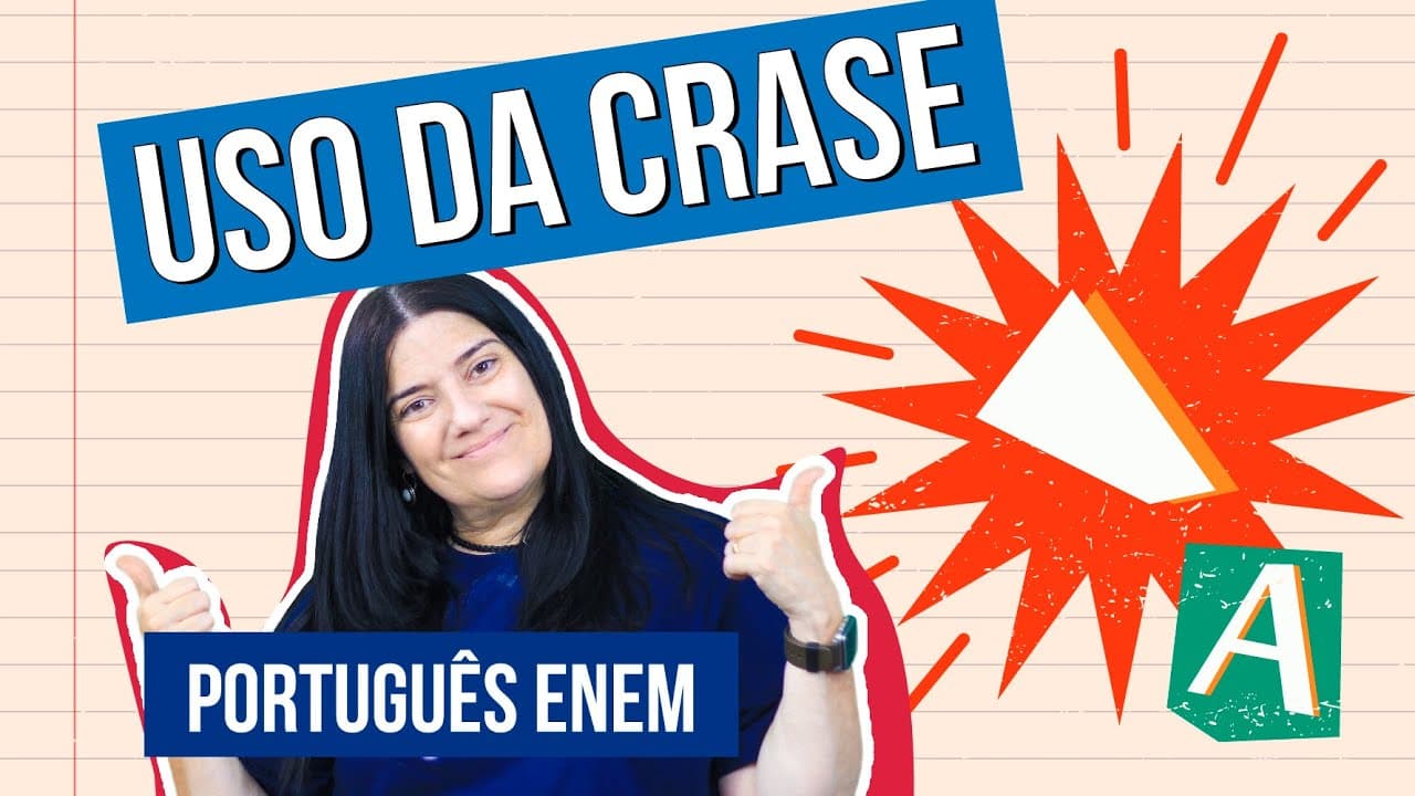Thumbnail: USO DA CRASE: regra geral | Resumo de Português para o Enem | Mercedes Prado Bonorino