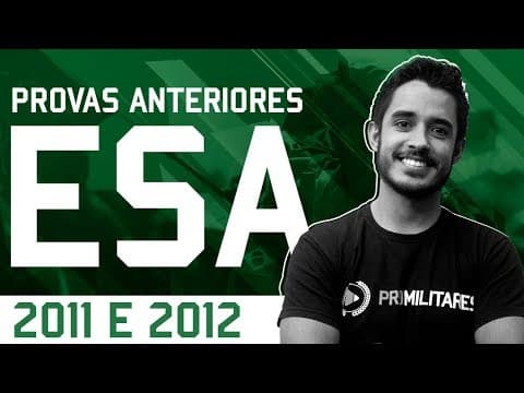 Thumbnail da aula: RESOLUÇÃO DE QUESTÕES DE GEOGRAFIA DA ESA - 2011 e 2012 | Prof. Leandro Almeida