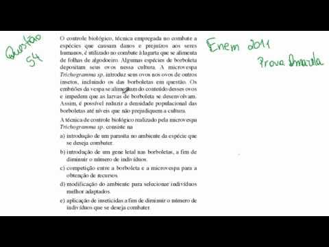 Thumbnail da aula: ENEM 2011 - Biologia (Prova Amarela) - Questão 54