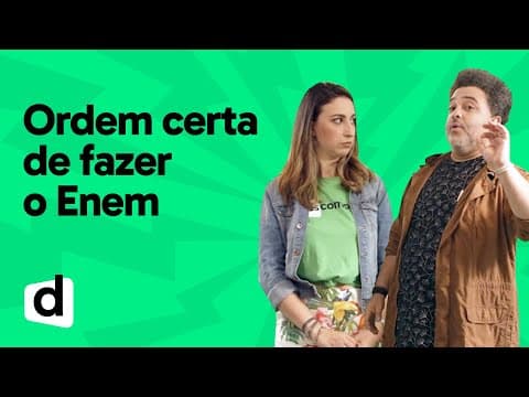 Thumbnail da aula: QUAL A ORDEM CERTA DE FAZER A PROVA? | ESQUENTA ENEM | DESCOMPLICA