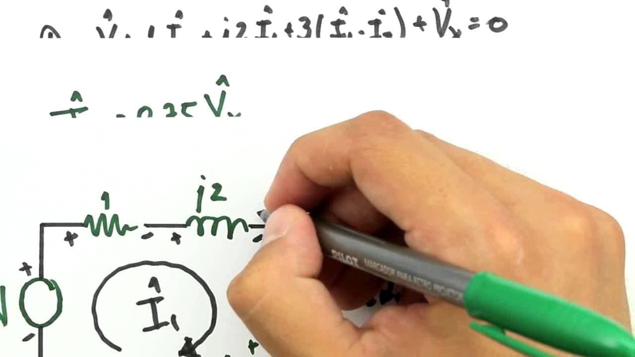 Thumbnail: Me Salva! SEN19 - Análise de Circuitos na Frequência - Exemplo Correntes de Malha