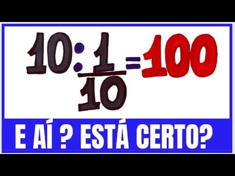 Thumbnail da aula: INCRÍVEL!! 😱 ERRO NA DIVISÃO DE FRAÇÃO.