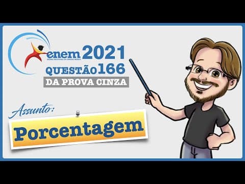 Thumbnail da aula: ENEM 2021 || Porcentagem || Um ciclista amador de 61 anos de idade utilizou um monitor cardíaco para