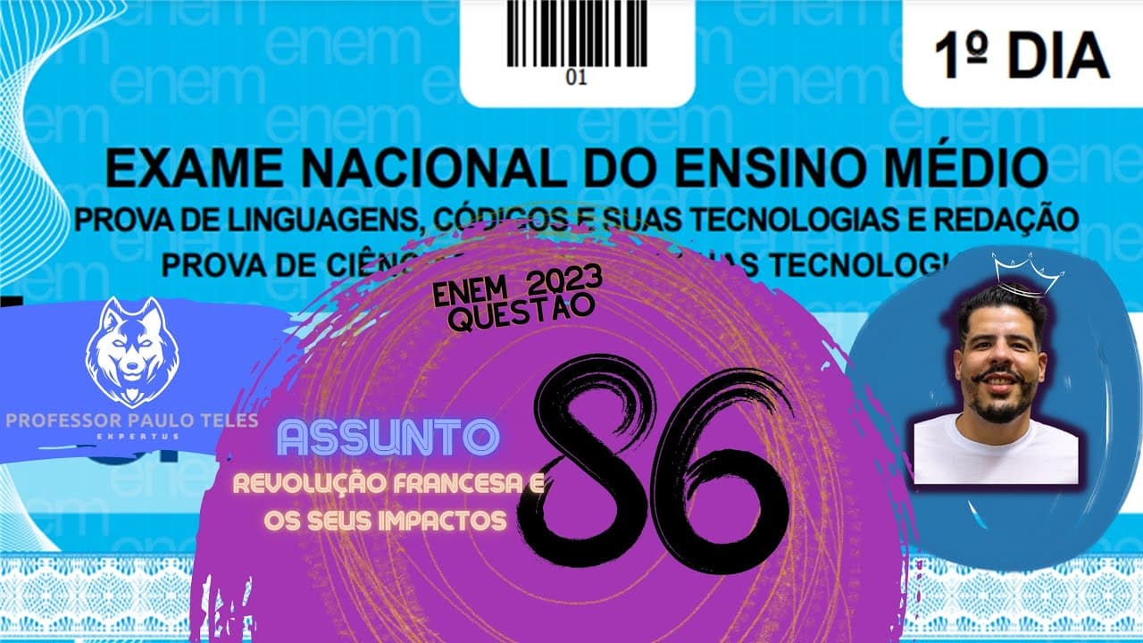 Thumbnail: Resolução Enem 2023 - Humanas Questão 86