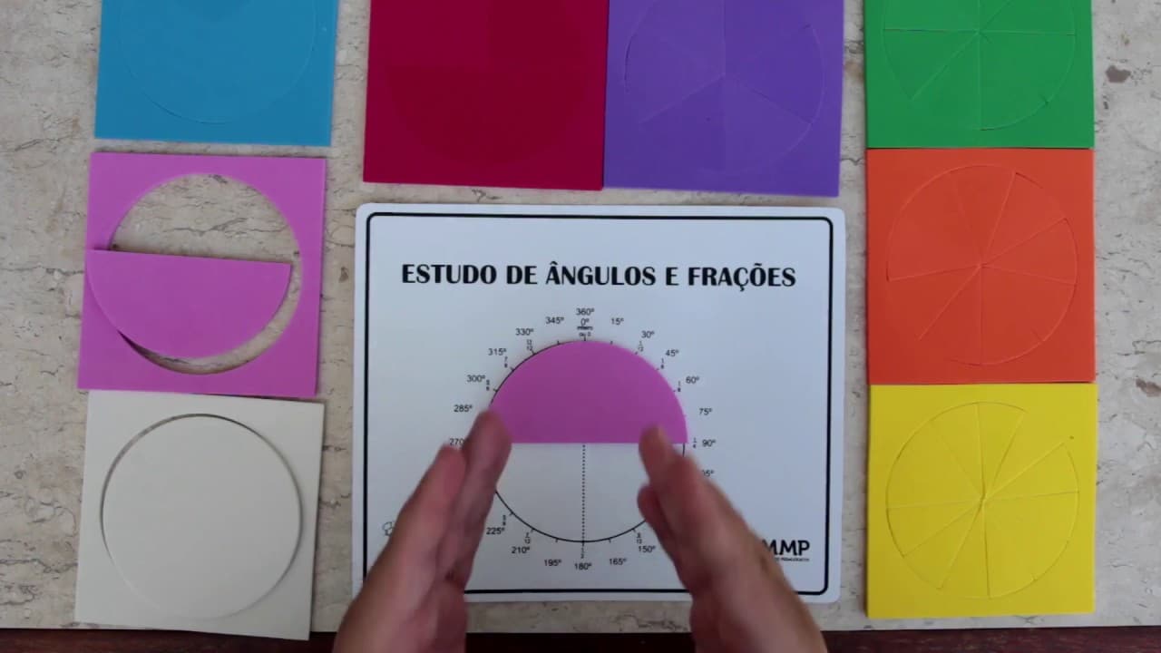 Thumbnail: ⭐️ FRAÇÕES CIRCULARES PARA APRENDER A ADICIONAR E SUBTRAIR FRAÇÕES 👉🏻 Frações com Material Concreto