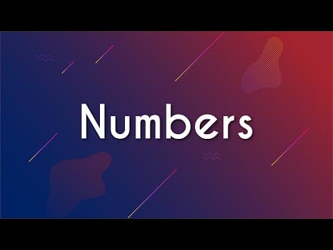 Thumbnail da aula: Numbers - Brasil Escola