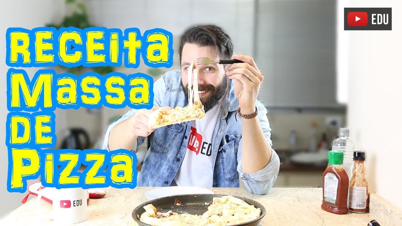 Thumbnail: Receita de Massa de Pizza - A Melhor e Mais Fácil | Biologia com Samuel Cunha