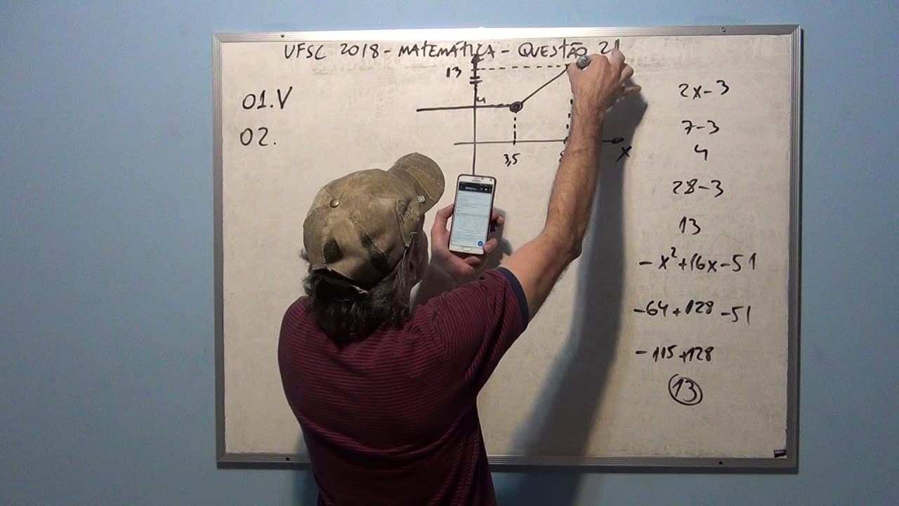 Thumbnail: Correção UFSC 2018 Matemática