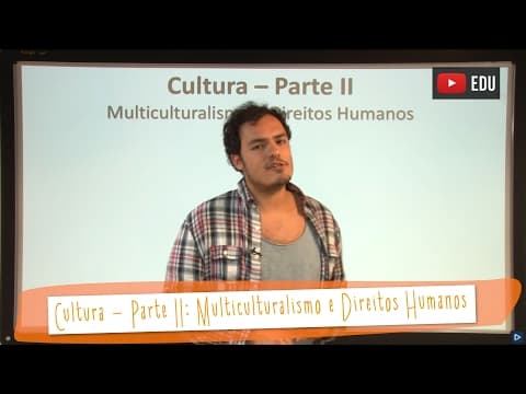Thumbnail da aula: Videoaulas Poliedro | Cultura - Parte II: Multiculturalismo e Direitos Humanos