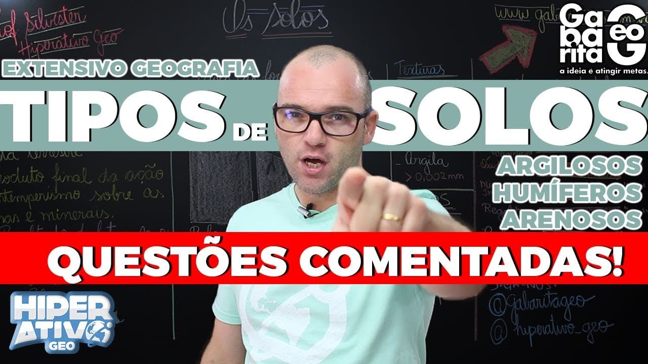 Thumbnail: Questões de Geografia pro ENEM - Tipos de Solo - Intemperismo e Erosão
