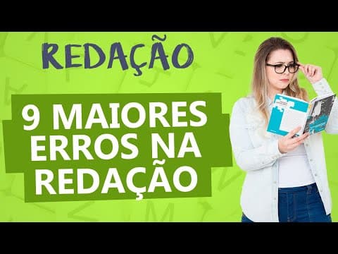 Thumbnail da aula: 9 ERROS PRATICADOS NA REDAÇÃO - Aula 5 - Profa. Pamba - Redação
