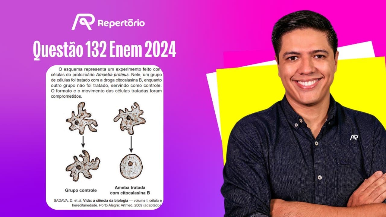 Thumbnail: [ENEM 2024] Questão 132: O esquema representa um experimento...