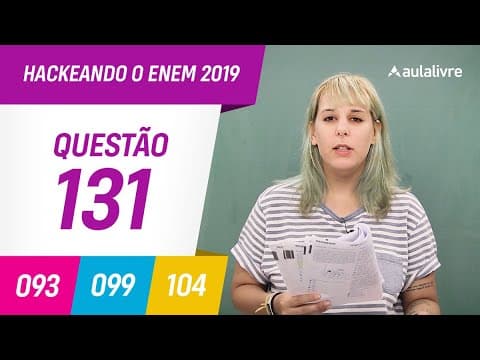 Thumbnail da aula: Enem 2019 | Biologia: Ciclos biogeoquímicos | Questão 131 (cinza)