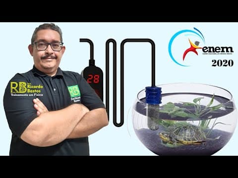 Thumbnail da aula: Enem 2020 | Mesmo para peixes de aquário, como o peixe arco-íris, a temperatura da água