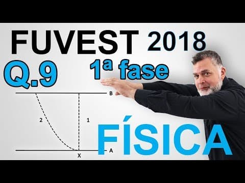 Thumbnail da aula: 9 FUVEST 2018 1ª fase FÍSICA
