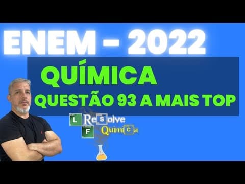 Thumbnail da aula: ENEM 2022 Química A penicilamina é um medicamento de uso oral utilizado no tratamento de várias doe