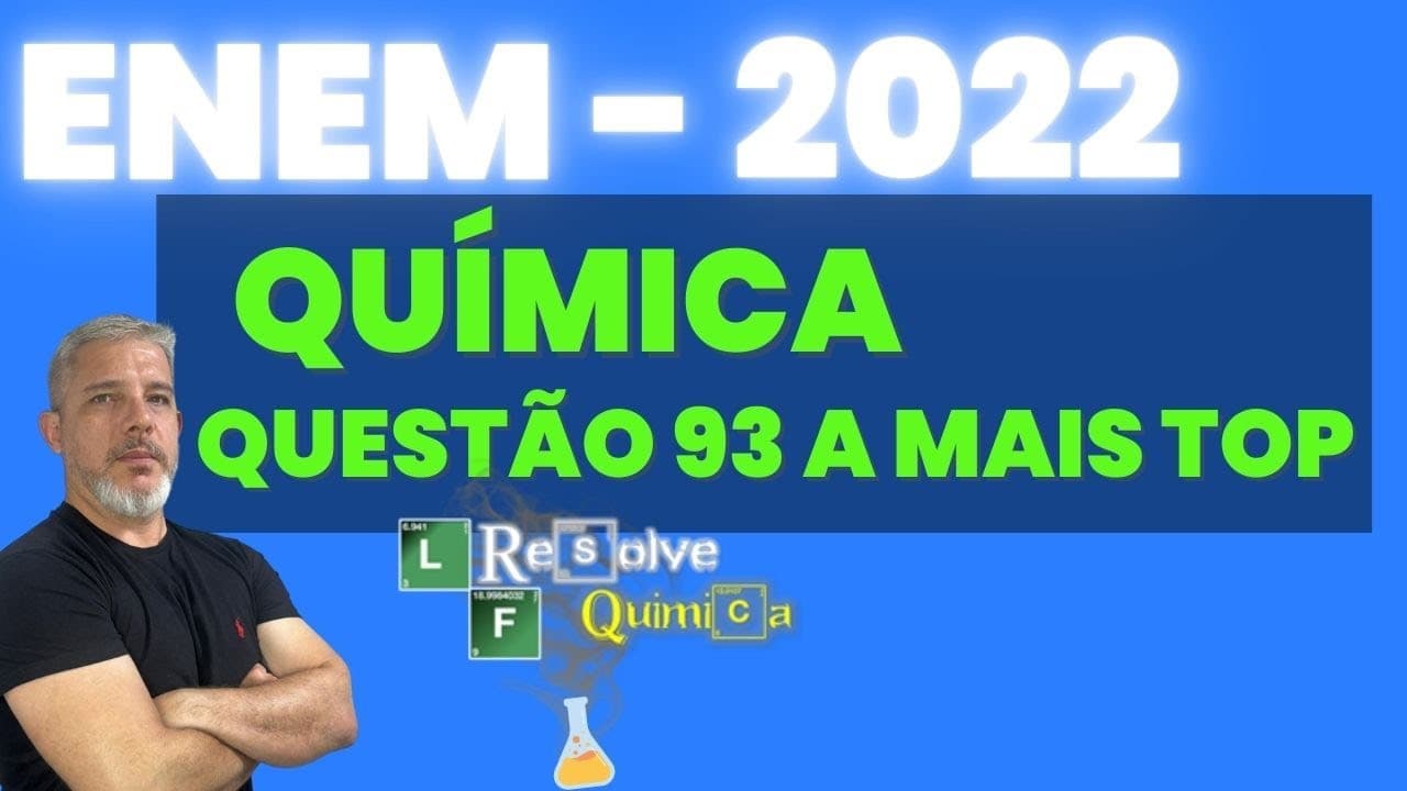 Thumbnail: ENEM 2022 Química A penicilamina é um medicamento de uso oral utilizado no tratamento de várias doe