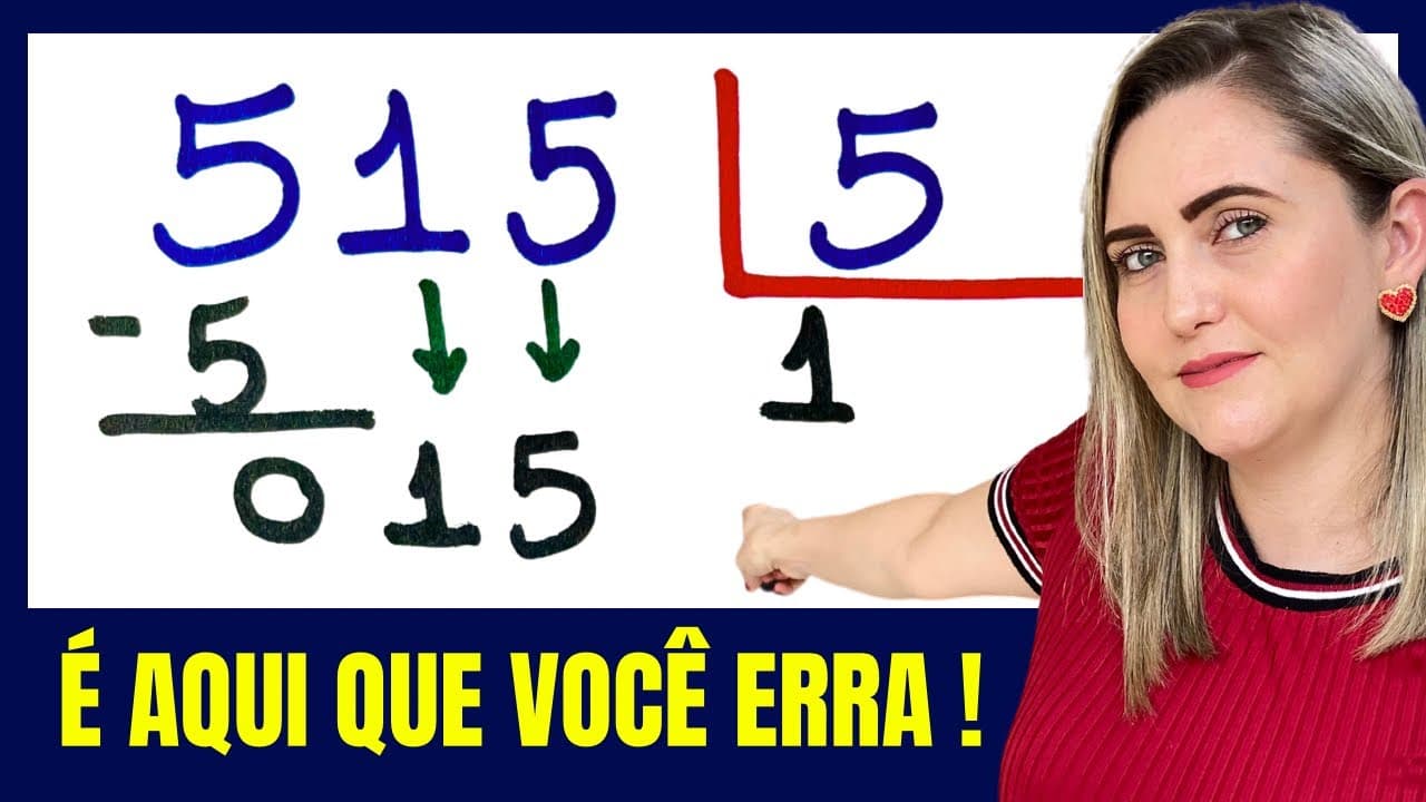 Thumbnail: 😱😱ESSE É O MOTIVO DE VOCÊ ERRAR DIVISÃO!!! Matemática básica todo dia!!