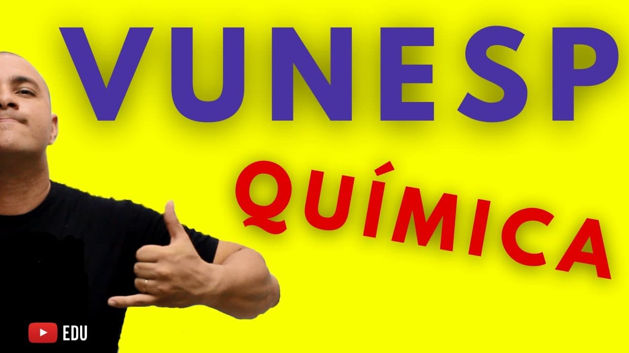 Thumbnail: [Questão Comentada] - VUNESP - Tema: CONSTANTE DE CONCENTRAÇÃO E PRESSÃO