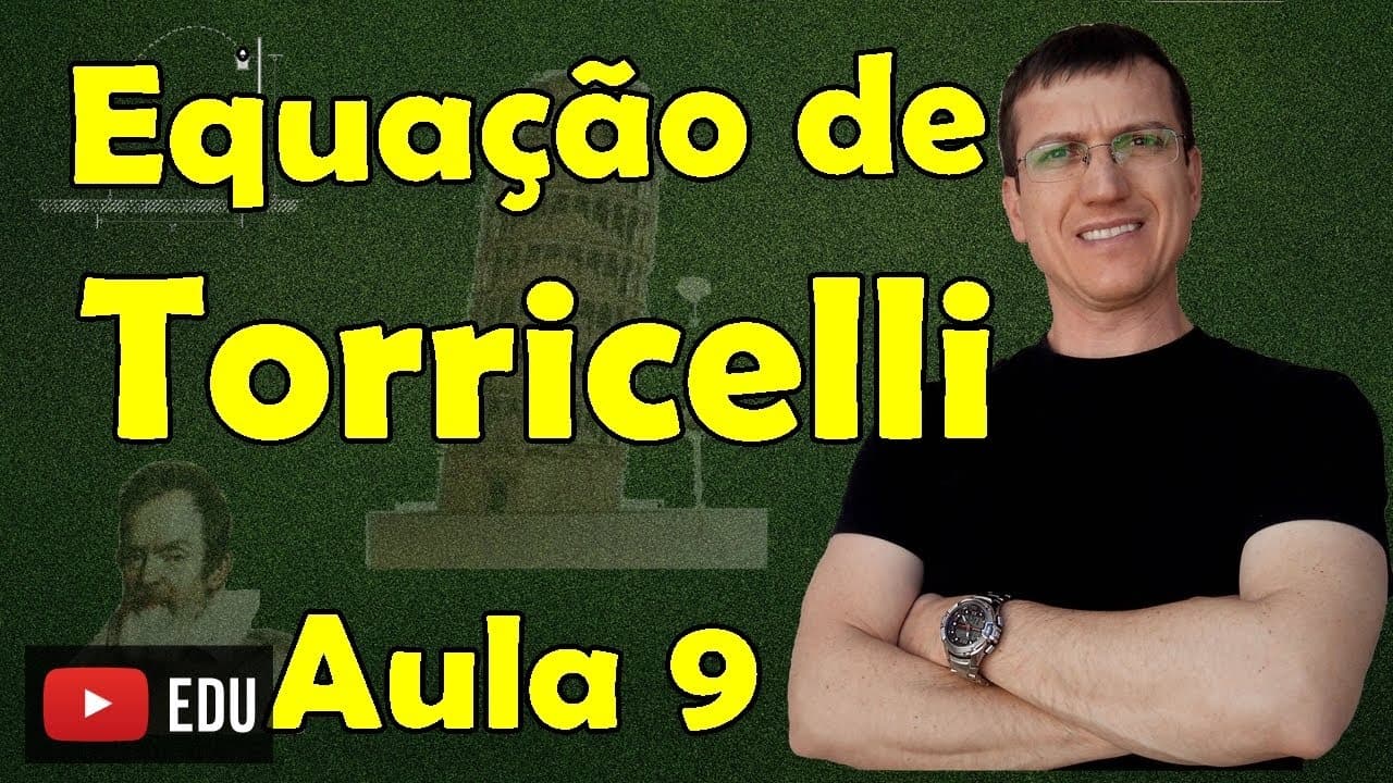 Thumbnail: Equação de TORRICELLI (MUV) - Cinemática Escalar - Aula 9 - Prof. Marcelo Boaro