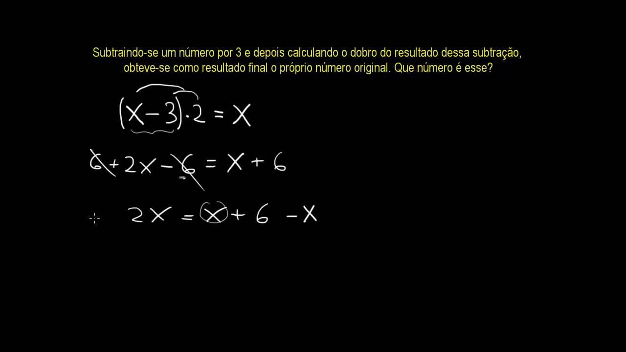 Thumbnail: Equação do 1º Grau - Problema 2