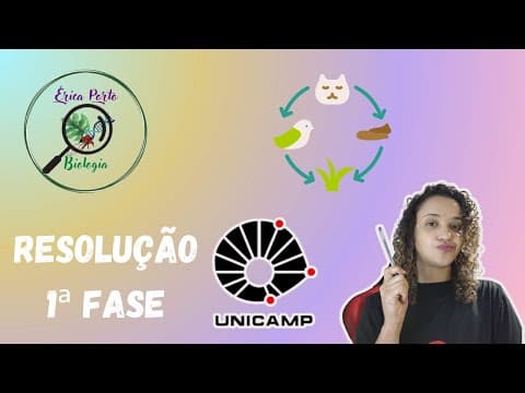 Thumbnail da aula: Resolução Questão Unicamp 1ª fase - Ecologia - Fluxo de Energia