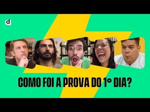 Thumbnail da aula: CORREÇÃO ENEM 2020 | Como foi o primeiro dia de prova do Enem 2020?! | Plantão Descomplica