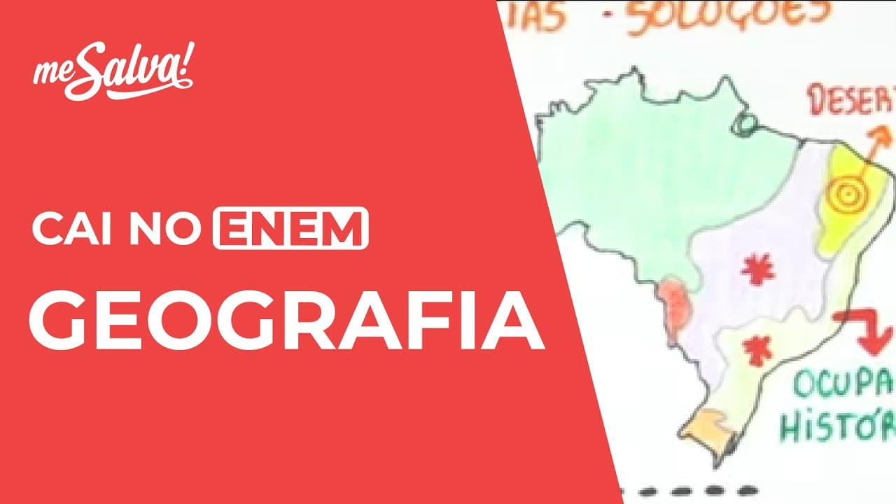 Thumbnail: Geografia: Cai no ENEM | Me Salva!