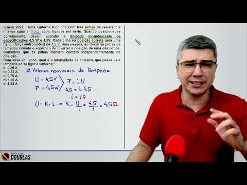 Thumbnail da aula: ENEM 2022  Uma lanterna funciona com três pilhas de resistência interna | CURSO DE FÍSICA ONLINE