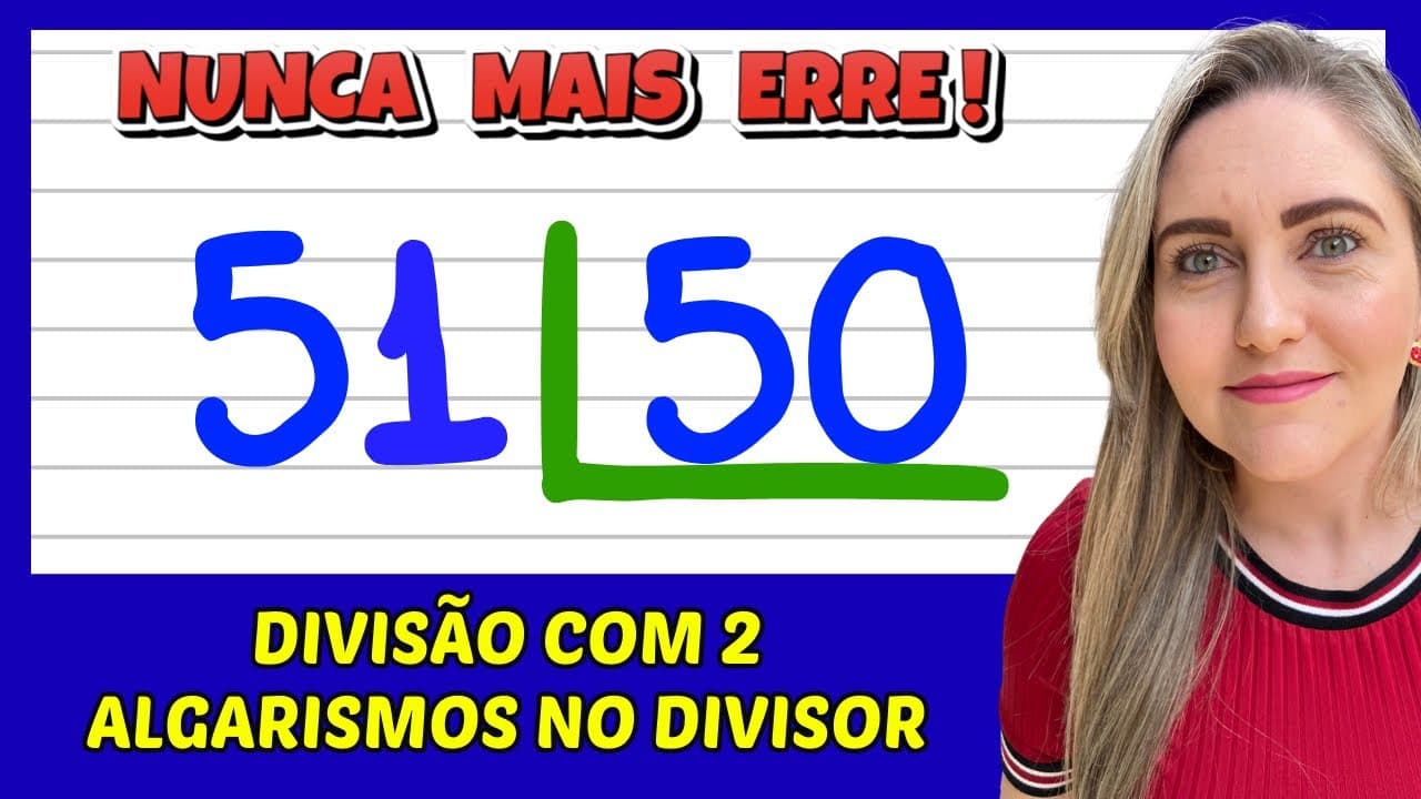 Thumbnail: NUNCA MAIS ERRE DIVISÃO! APRENDA COMO FAZER DIVISÃO ! VEM APRENDER MATEMÁTICA COM AMOR!