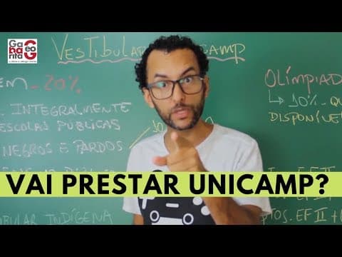 Thumbnail da aula: UNICAMP | Como ser aprovado na UNICAMP pelo ENEM e Vestibular tradicional