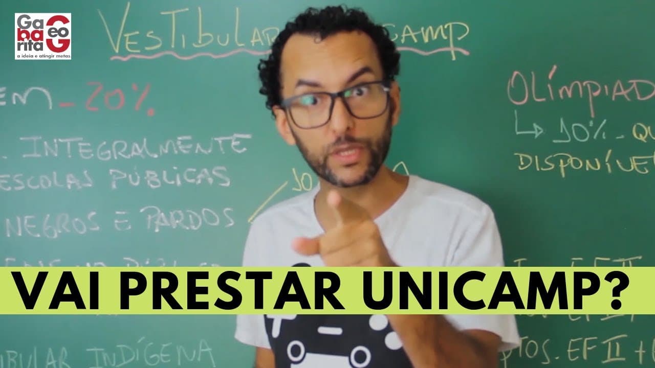 Thumbnail: UNICAMP | Como ser aprovado na UNICAMP pelo ENEM e Vestibular tradicional