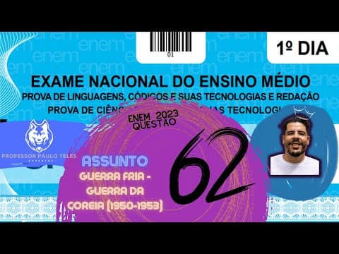 Thumbnail da aula: Resolução Enem 2023 - Humanas Questão 62