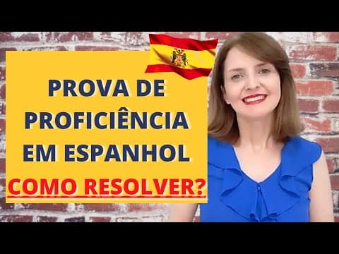 Thumbnail da aula: Modelo de  Prova de ESPANHOL - PROFICIÊNCIA