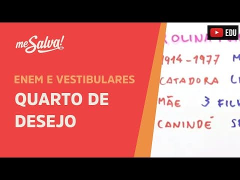 Thumbnail da aula: Quarto de despejo - Leituras Obrigatórias UFRGS - Me Salva!