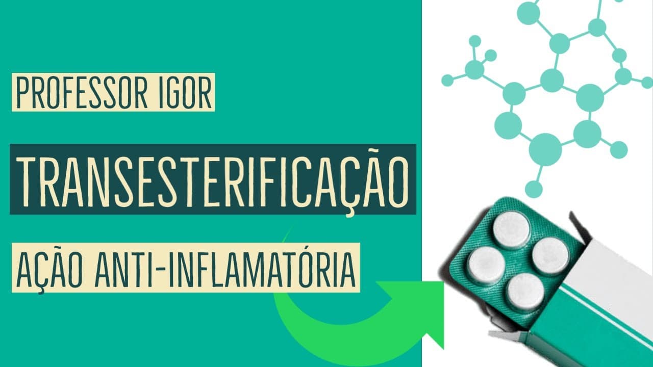 Thumbnail: Transesterificação e a Ação Anti-inflamatória do AAS | Aula 48