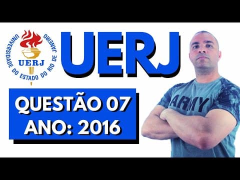 Thumbnail da aula: [UERJ 2016 D/Q07] Considere a equação química global entre os compostos HBr e NO2: Para desenvolver