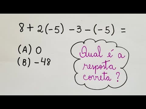 Thumbnail da aula: 😲❓Qual é a resposta?  Expressão Numérica - Professora Angela Matemática