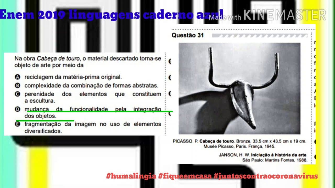 Thumbnail: Questão 31 Enem 2019 linguagens caderno azul