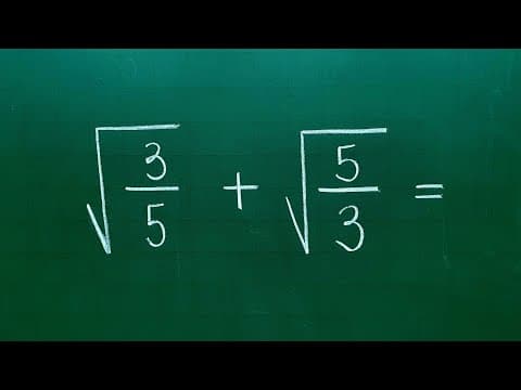 Thumbnail da aula: OPERAÇÃO COM RAÍZES e RACIONALIZAÇÃO DE DENOMINADORES ∣ Professora Angela Matemática